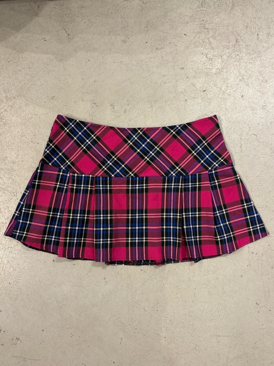 Hell Bunny Dresses & Skirts - Hell Bunny 2000s pink plaid mini skirt